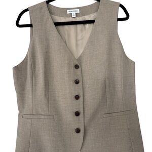 Nordstrom Cream Satin Vest